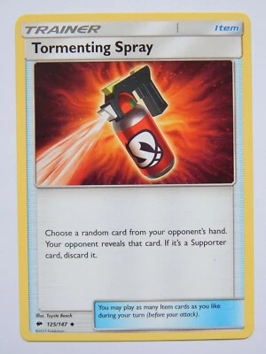 Tormenting Spray 125/147 (NM Pokemon Card Burning Shadows Trainer Item Uncommon) - Image 1 of 2