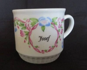 Personalized Name JOSEF Coffee CUP Mug Drink Glass Tea Cocoa Water Floral Joe - Picture 1 of 7