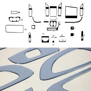 Innenraum Dekor Cockpit für Fiat Ducato 2015-2025 Carbon Optik 26tlg - Bild 1 von 10