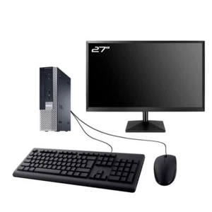 PC Dell Optiplex 9020 USFF Schermo 27 " Intel I5-4570 RAM 8Go SSD 960Go W11 Wifi - Zdjęcie 1 z 7