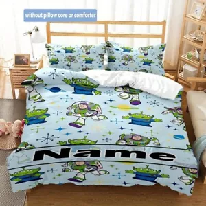 Personalized Toy Story Buzz Lightyear Running To Infinity & Beyond Bedding Set - Picture 1 of 5