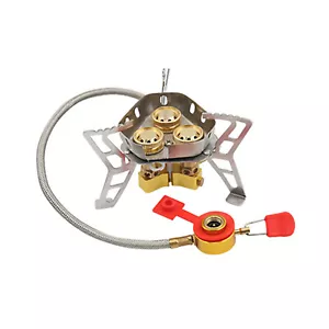 New 6800W Mini Foldable Windproof Camping Gas Stove Burner Strong Firepower - Picture 1 of 20