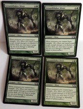 Magic The Gathering GROUNDSHAKER Sliver X4. SLIVER PLAYSET.