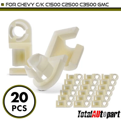 20 нейлоновых зажимов для ручек задней двери 4,76 мм для Chevrolet C1500 C2500 K1500 GMC - Изображение 1 из 4