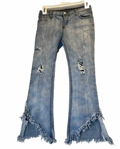 Hayden Girls Distressed Boot Cut Jeans size 13/14 - Picture 1 of 9