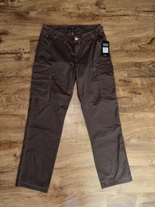 Pantalones cargo True Religion para hombre 30 ropa de trabajo bracken papaya punto naranja nuevos - Imagen 1 de 4
