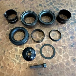 1 1/8 Marin Threadless Sealed Bearing Headset W/ Spacers Black Road Bike MTB - Picture 1 of 4
