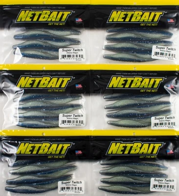 (LOTE DE 6) NETBAIT SUPER TWITCH 5" ALBINO MAGIC H4413 Foto 1 de 3