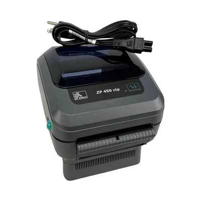 Zebra ZP450 CTP Thermal Label Printer USB Tested & Fully Working w/ Power Cable - Image 1 of 4