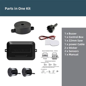KIT 4 SENSORI DI PARCHEGGIO  UNIVERSALI RETROMARCIA AUTO FURGONE - Foto 1 di 2