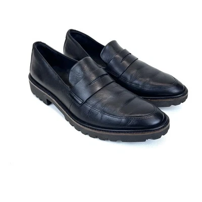 (OBO)Ecco Modern Tailored Penny Loafer Women’s Size 7-7.5 US/38 EU Black leather - Image 1 of 4