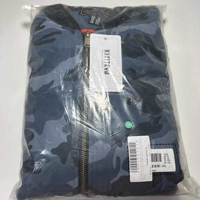 KEFITEVD Bomber Jacket Men Windproof Warm Cargo Coats with 4 Pockets Military XL - Image 1 of 4