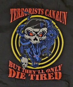 Vintage U.S. Army T-Shirt Military Skull XL schwarz Anfang 2000er Top Zustand  - Bild 1 von 5