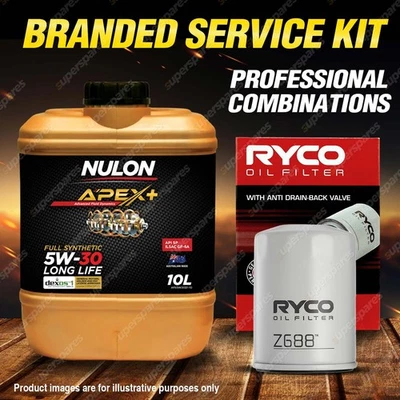 Ryco Oil Filter 10L APX5W30D1 Eng. Oil Service Kit for Holden Captiva CG 3.2L V6 - image 1 of 2
