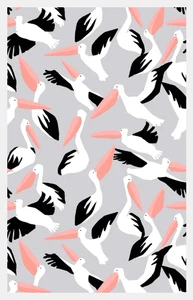 Pelican Cotton Kitchen Tea Towel – Coastal Bird Design - Picture 1 of 1