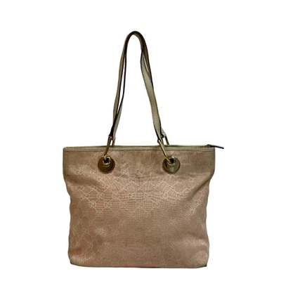 Gucci 139552 GG Canvas White Pink Shoulder Tote Bag Vintage Authentic - Image 1 of 4