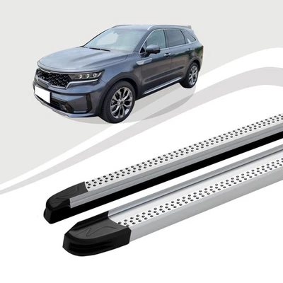 Pedane Adatte Per Kia Sorento Dal 2021 MAJA Argento - Immagine 1 di 4