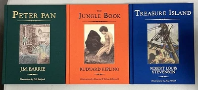 The Children's Illustrated Classics: Peter Pan, Jungle Book and Treasure Island - Image 1 of 4