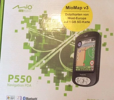 Mio P550 Navigation PDA 3.5-Inch Portable GPS Navigator Digiwalker Hülle OVP - Bild 1 von 4