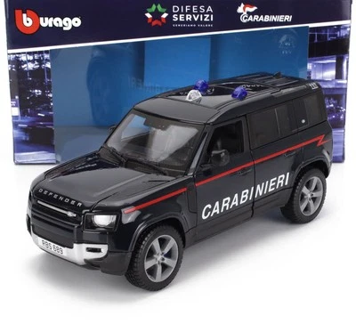 MODELLINO AUTO STATICO BURAGO LAND ROVER NEW DEFENDER 110 CARABINIERI 2022 1:24 - Immagine 1 di 4