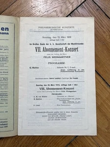 1916 Mahler 7 FELIX WEINGARTNER Wiener Philharmoniker - Bild 1 von 4