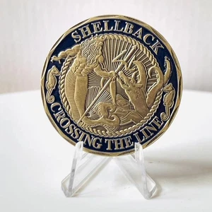 U.S Navy Shellback Crossing the Line Sailor Commemorative Challenge Coin Collect - Picture 1 of 9