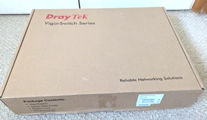 DrayTek P1282 VigorSwitch 24-Port Smart Rackmount Gigabit PoE+ Switch - Picture 1 of 18