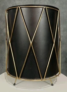 VTG Richard GALEF Ravenware TRASH CAN Waste Basket HARLEQUIN WiRe Hairpin McM - Picture 1 of 8