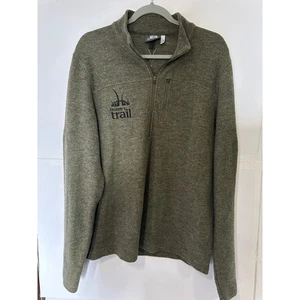 IBEX Berry Heaven's Trail olivgrün Pullover Quarter Zip Herren L - Bild 1 von 7