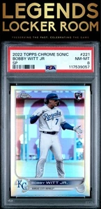 2022 Topps Chrome Sonic #221 Bobby Witt Jr Sp PSA 8 - Picture 1 of 2