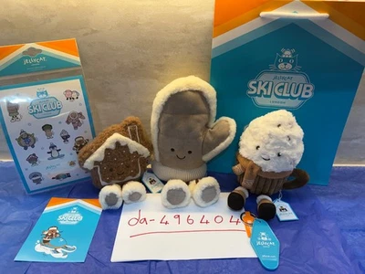 Jellycat LA Ski Club Amuseables Hot Chocolate, Amuseables Mitten & Molasi Cookie - Image 1 of 4