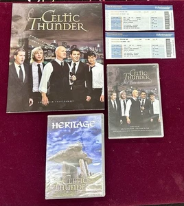 Celtic Thunder Lot ~ 2010 Programme It's Entertainment Tour DVD Tickets Heritage - Imagen 1 de 1