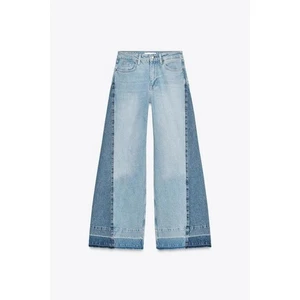 ZARA Z1975 CONTRAST MID-WAIST WIDE-LEG JEANS - Bild 1 von 9