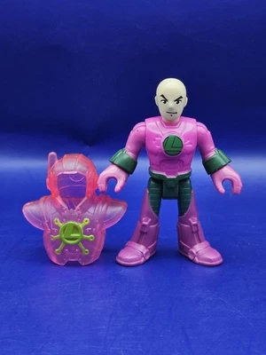 Imaginext DC Comics Super Friends LEX LUTHOR w Pink Transparent Armor 3" Figure - Image 1 of 4