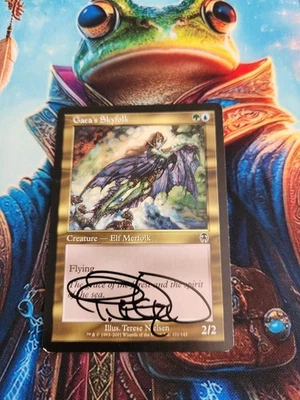MTG Gaea's Skyfolk - Apocalypse- Signed By Artist MP - Image 1 of 2