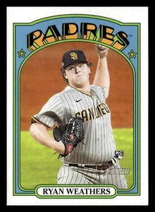 Ryan Weathers 2021 Topps Heritage #634 San Diego Padres Rookie RC *029 - Picture 1 of 2