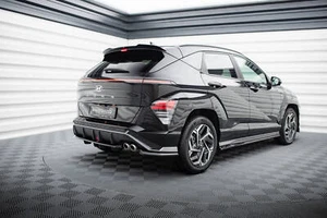 Diffusore Medio Attacco Posteriore DTM Look per Hyundai Kona N-Line Mk2 Nero Alto - Foto 1 di 7