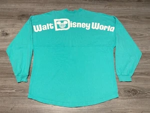 Maglia Walt Disney World Spirit Spell-Out blu acqua manica lunga adulto grande - Foto 1 di 6