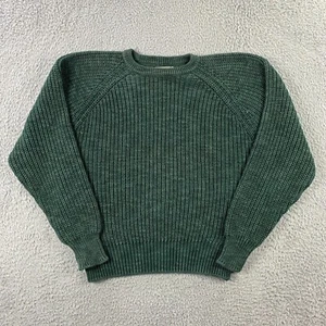 VTG L.L. Bean Sweater Womens M Fisherman Chunky Knit Made in USA Freeport Maine - Picture 1 of 8
