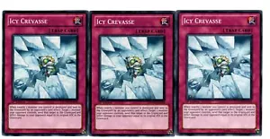 Yugioh- 3X Icy Crevasse - Common - 1st Edition - PHSW-EN069 - Near Mint - Picture 1 of 1