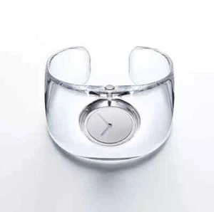 ISSEY MIYAKE O-Bold bangle Wrist Watch Clear NYAS001 Tokujin Yoshioka New - Picture 1 of 7