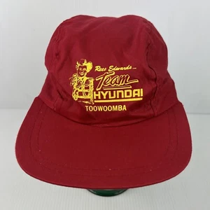 Vintage Rees Edwards Hyundai Toowoomba Hat Red/Yellow - Bild 1 von 5