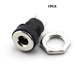 1pcs 3.5mm x 1.3mm 2 Pin Female DC Power Jack Panel Mount Kit with Screw Nut - Picture 1 of 4