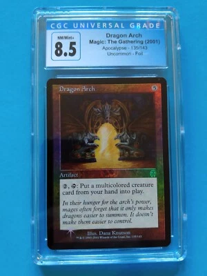 FOIL🌈🐉Dragon Arch🐉🌈Apocalypse | Vintage 2001 MTG | NM++/Mint+ CGC 8.5! - Image 1 of 2