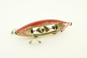 Vintage Repainted Pike Size Chippewa Minnow Antique Fishing Lure BH15