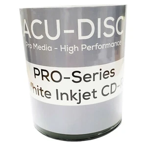1200x ACU Pro-Series CD-R 80min 52x 700MB White Inkjet Full Face A Grade - Picture 1 of 1