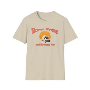 Camiseta Born Free RV Gráfica Ropa Unisex Estilo Suave Camiseta - Imagen 1 de 37
