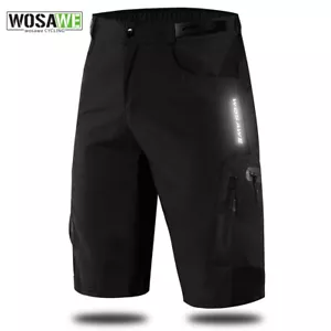 WOSAWE Cycling Baggy Shorts MTB Mountain Bike Sports Casual Pants Running Shorts - Picture 1 of 15