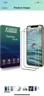 Kareem Screen Protector for iPhone 11 Pro Max iPhone Xs Max Tempered Glass 4Pack - Image 1 of 4