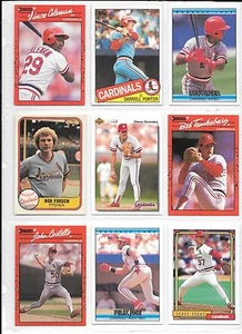 Vince Coleman plus 8 more St. Louis baseball card lot - Picture 1 of 1